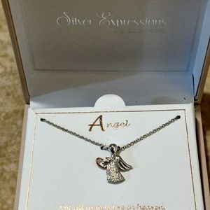 Silver Expressions 2 Toned Angel pendant/necklace